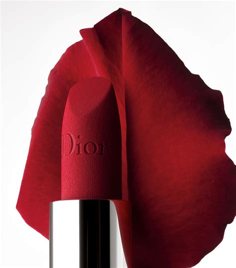 dior rouge dior matte velvet refillable lipstick in 666|christian dior red lipstick.